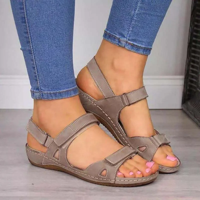 Heidi-Mode | Bliss Clark Orthopädische Sommersandalen mit Klettverschluss für Frauen - Image 2