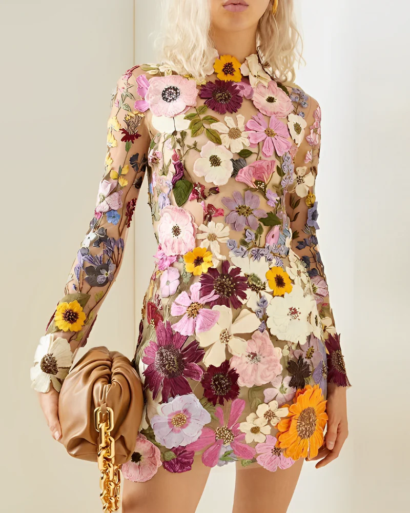 Heidi-Mode | Blumen-Kleid mit Feinen Details - Image 3