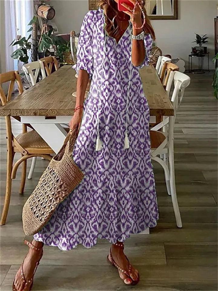 Heidi-Mode | Blumiges Maximal Sommerkleid für Damen - Image 2
