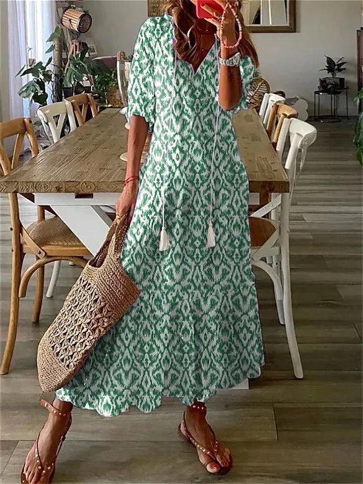 Heidi-Mode | Blumiges Maximal Sommerkleid für Damen - Image 3