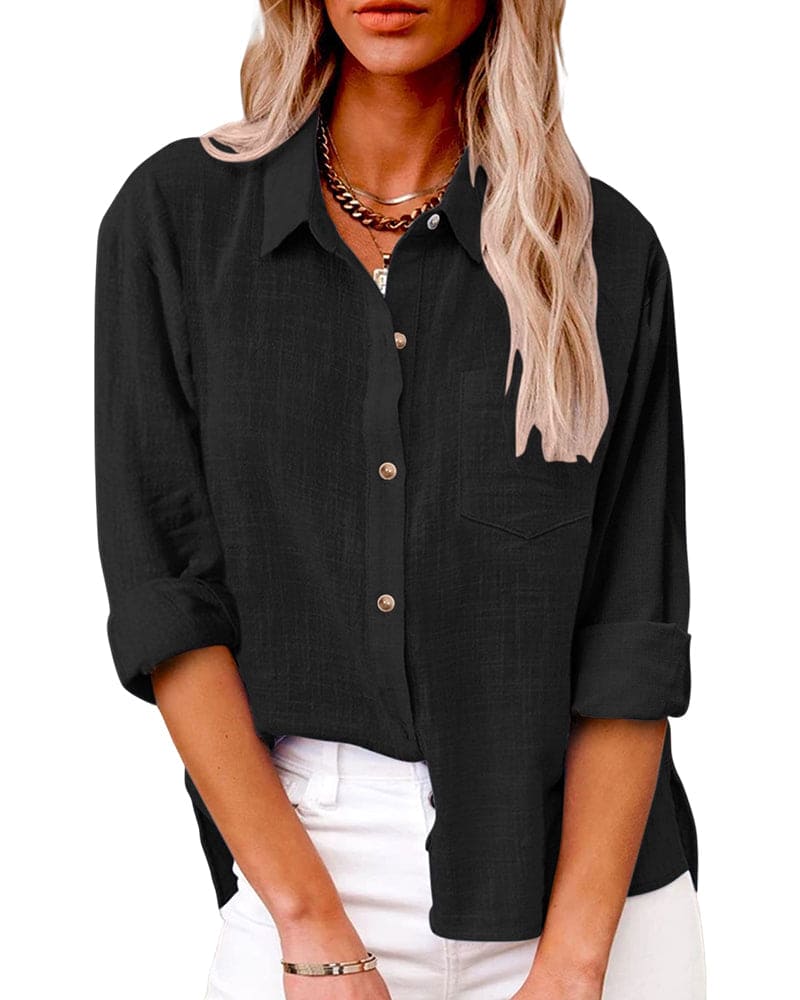 Heidi-Mode | Bluse Baumwolle und Leinen - Image 3