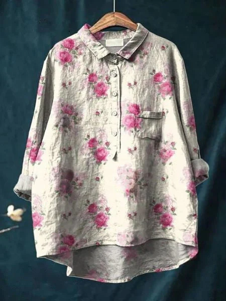 Heidi-Mode | Elegante und Vielseitige Blumenbluse - Image 2
