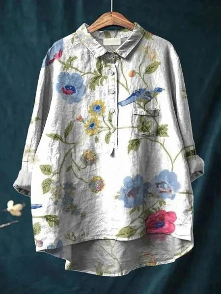 Heidi-Mode | Elegante und Vielseitige Blumenbluse - Image 5