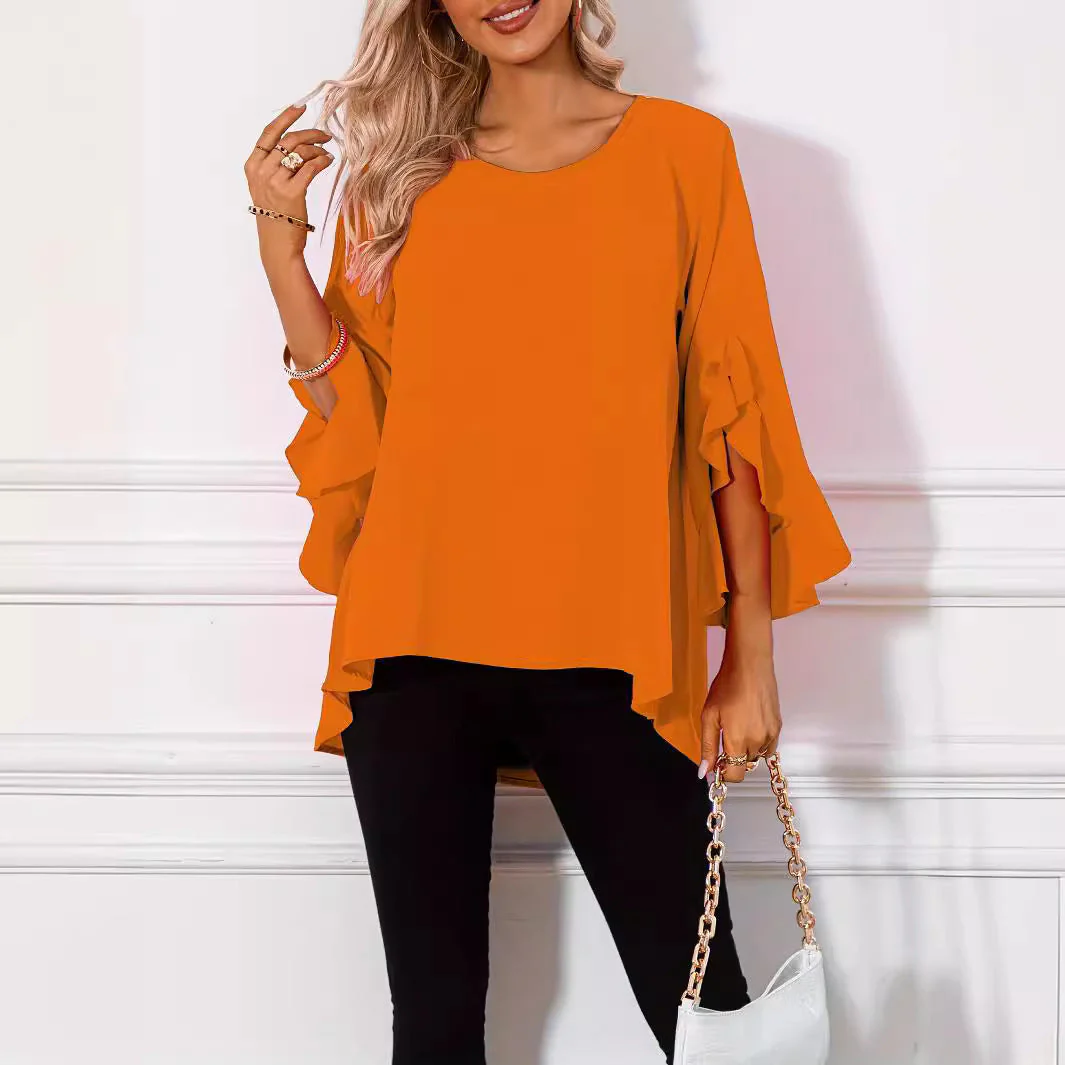 Heidi-Mode | Bluse mit Rundhalsausschnitt für Den Frühling - Image 7