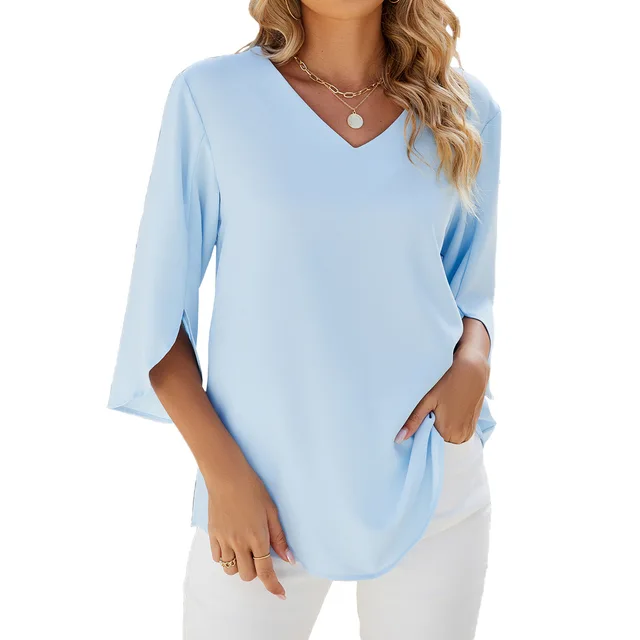 Heidi-Mode | Bluse mit V-Ausschnitt – Elegante und Vielseitige Wahl für Jeden Anlass - Image 4