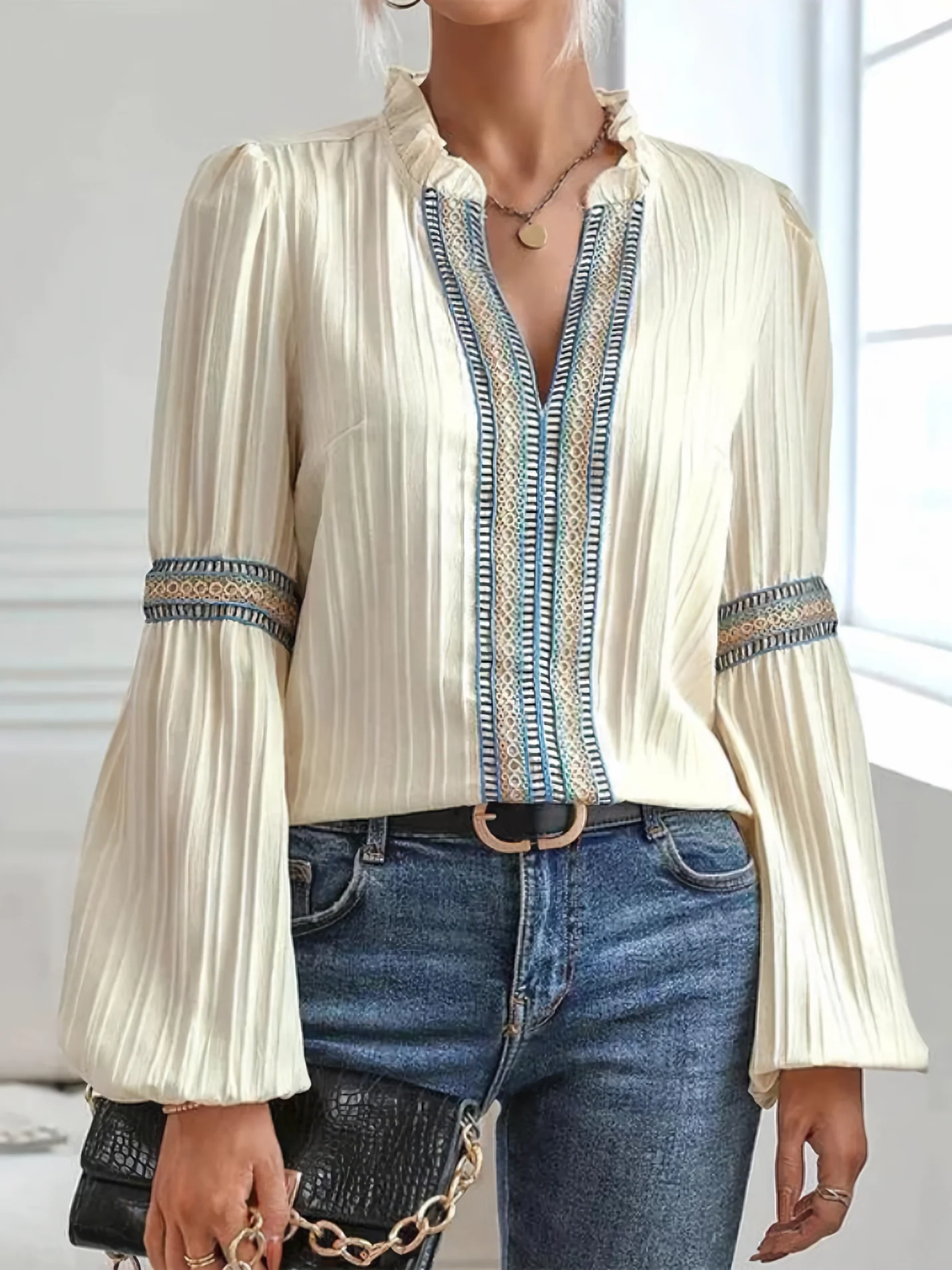 Heidi-Mode | Boho-Chic-Bluse für Frauen - Image 4