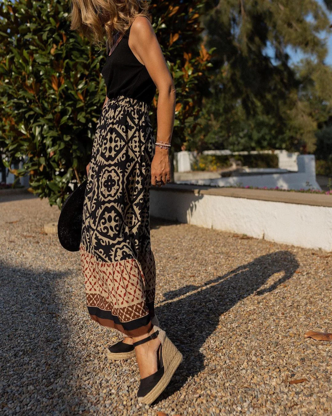 Heidi-Mode | Boho Lange Rock mit Print - Image 7