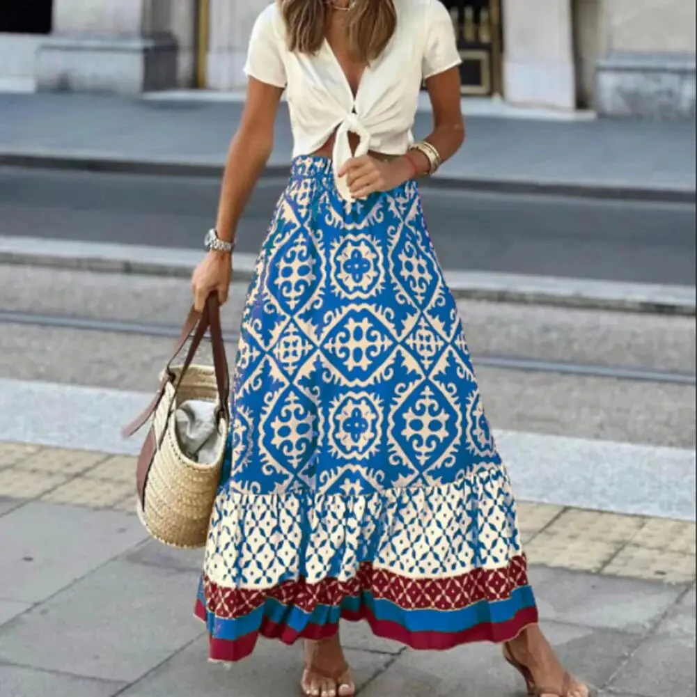 Heidi-Mode | Boho Print Maxi Rock für Damen - Image 4
