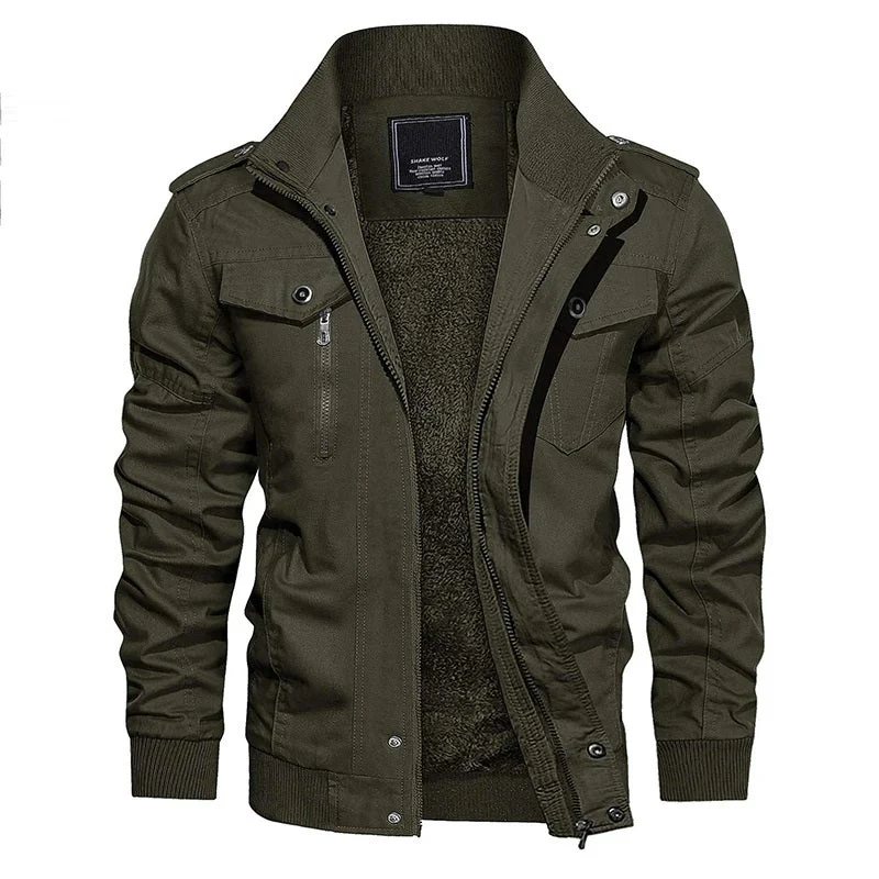 Heidi-Mode | Moderner und Trendiger Bomber mit Weichem Futter für Männer Perfekt für Den Alltag - Image 2