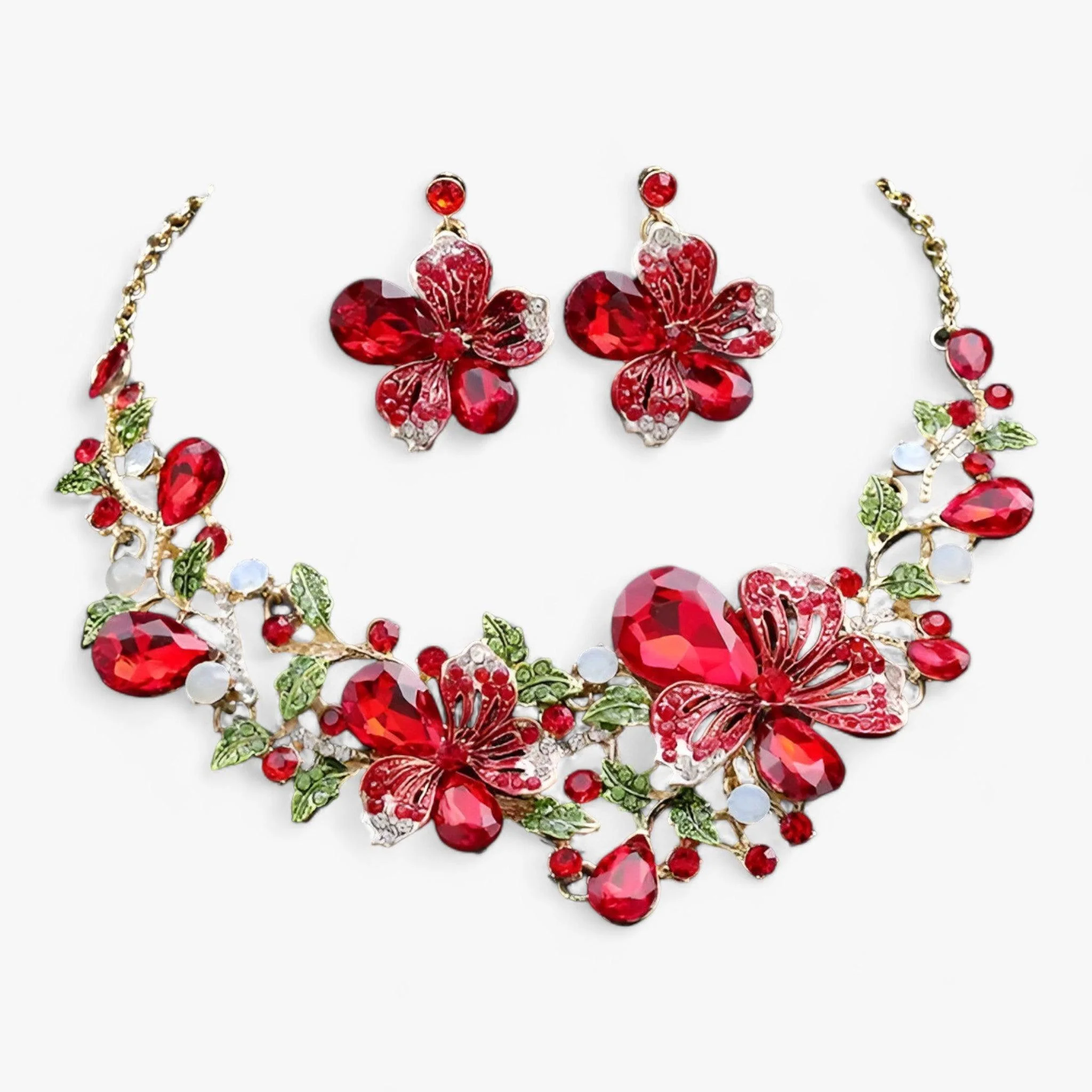 Heidi-Mode | Brautschmuck Blumenketten und Ohrringe - Image 2