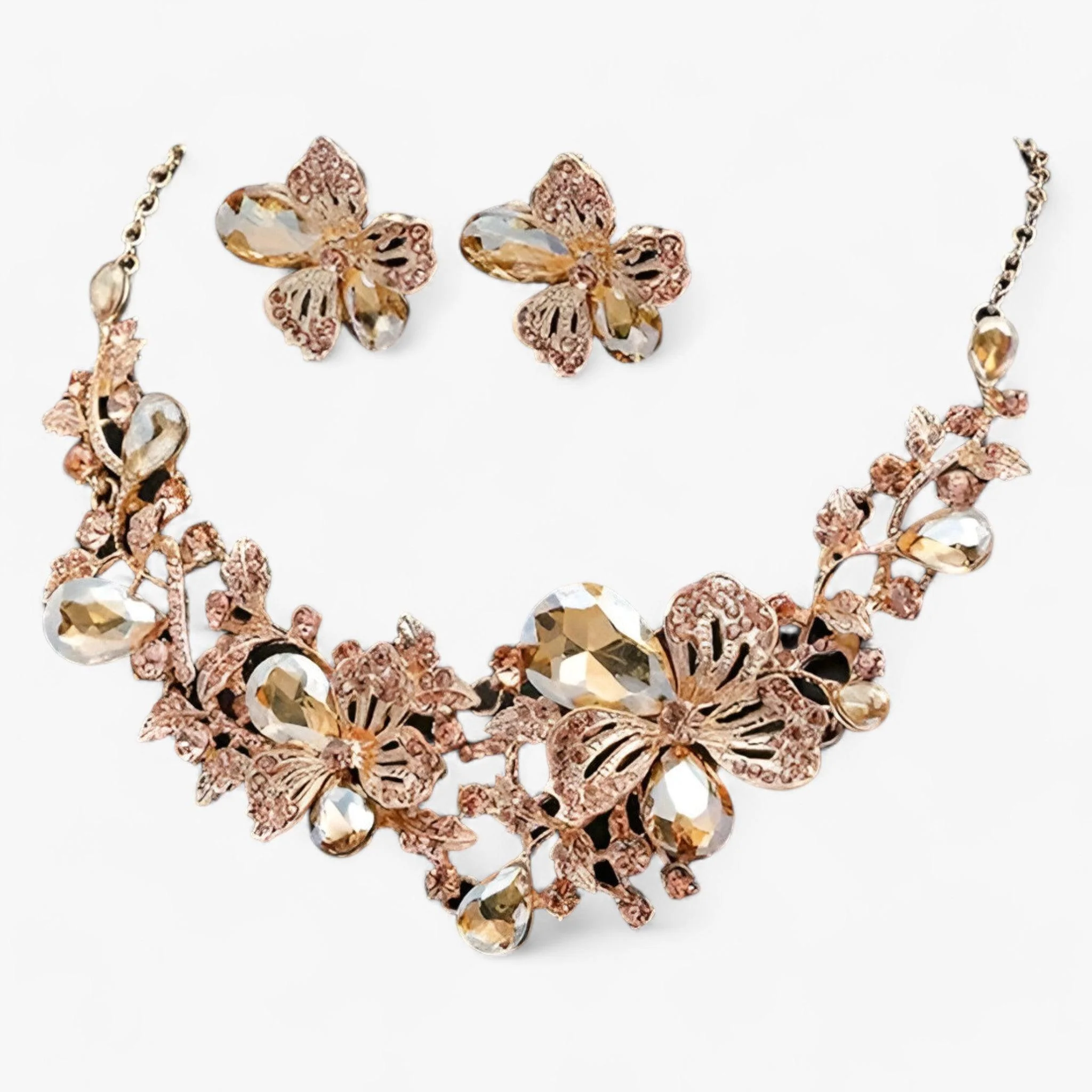 Heidi-Mode | Brautschmuck Blumenketten und Ohrringe - Image 4