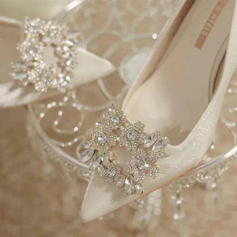 Heidi-Mode | Brautschuhe Stiletto mit Strass - Image 2