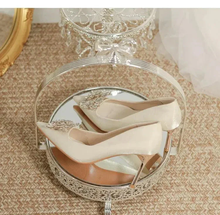 Heidi-Mode | Brautschuhe Stiletto mit Strass - Image 5