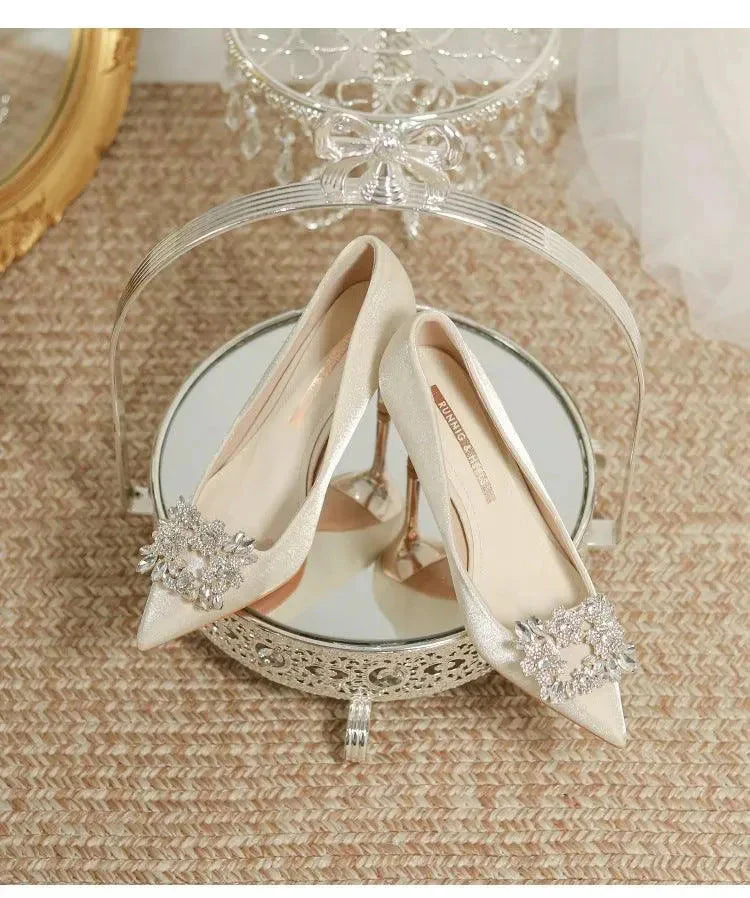 Heidi-Mode | Brautschuhe Stiletto mit Strass - Image 6