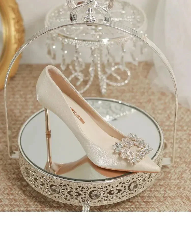Heidi-Mode | Brautschuhe Stiletto mit Strass - Image 8