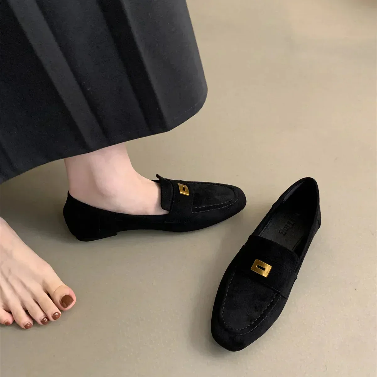 Heidi-Mode | Britische Schuhe Aus Leichtem Wildleder - Image 3