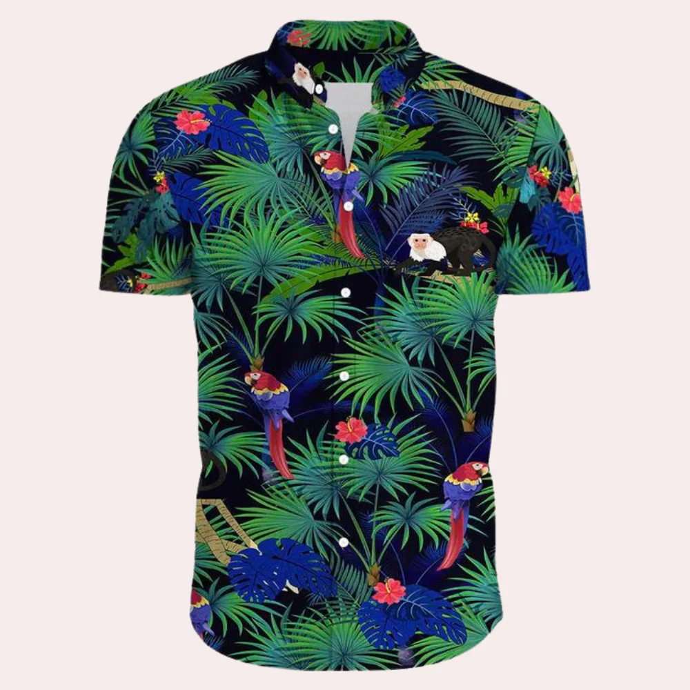 Heidi-Mode | Farbenfrohe und Trendige Hawaii-Hemd für Männer - Image 2