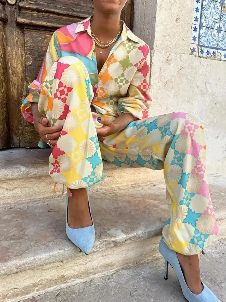 Heidi-Mode | Bunte Geometrische Set für Damen - Image 6