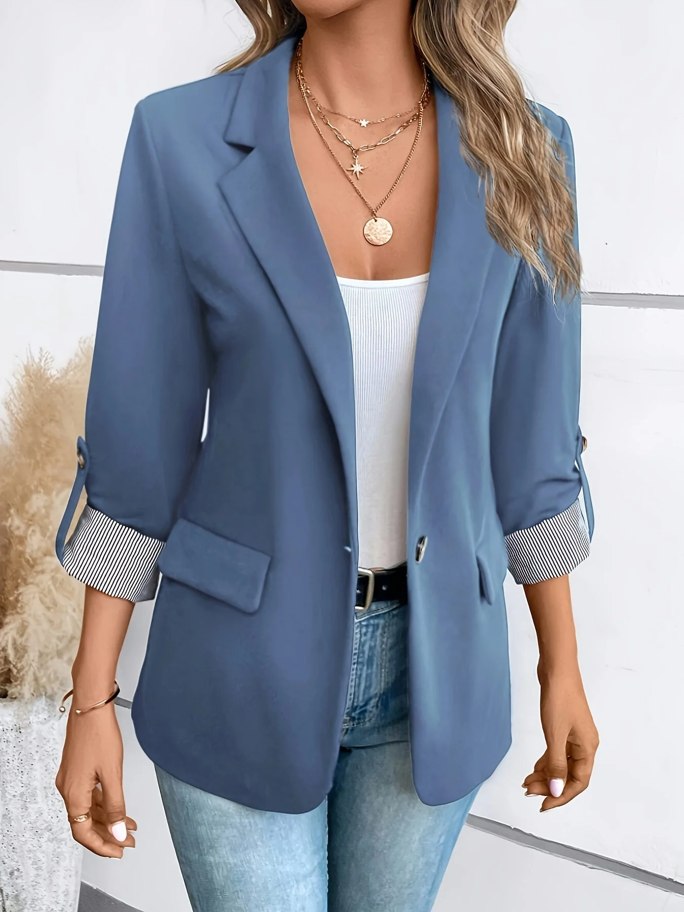 Heidi-Mode | Eleganter Business Longblazer Mit - Image 3