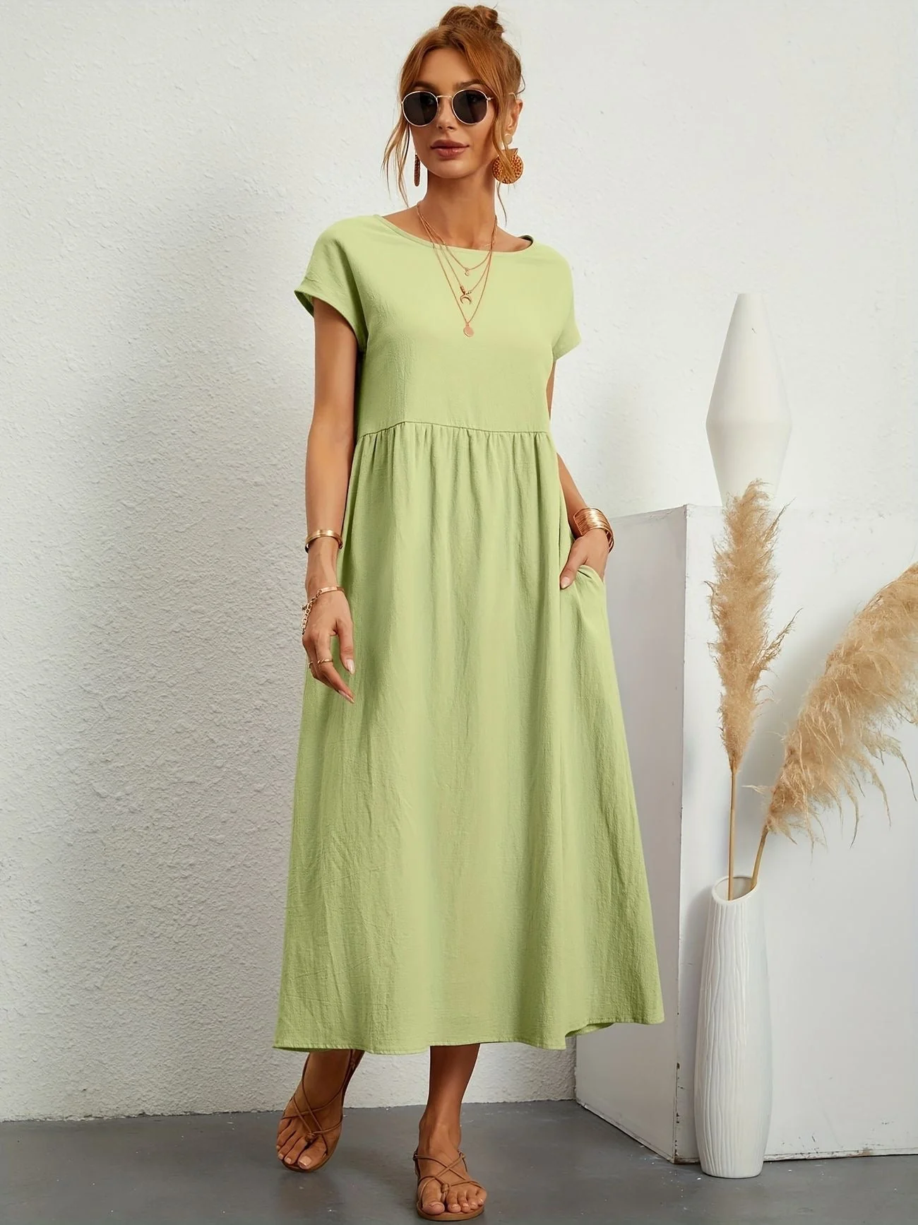Heidi-Mode | Kleid mit Rundhalsausschnitt - Image 22
