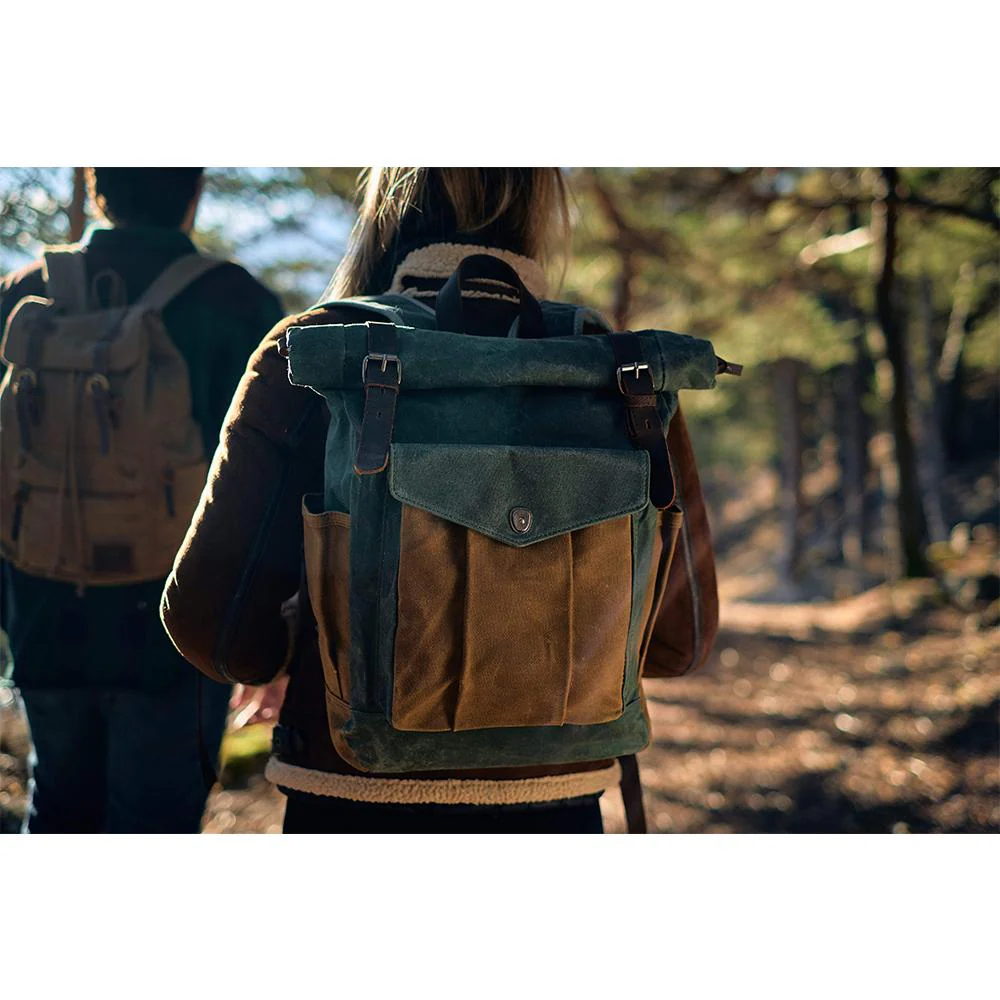 Heidi-Mode | Canvas Rolltop Rucksack - Lundastyle - Nachhaltig und Stilvoll für Abenteurer - Image 10