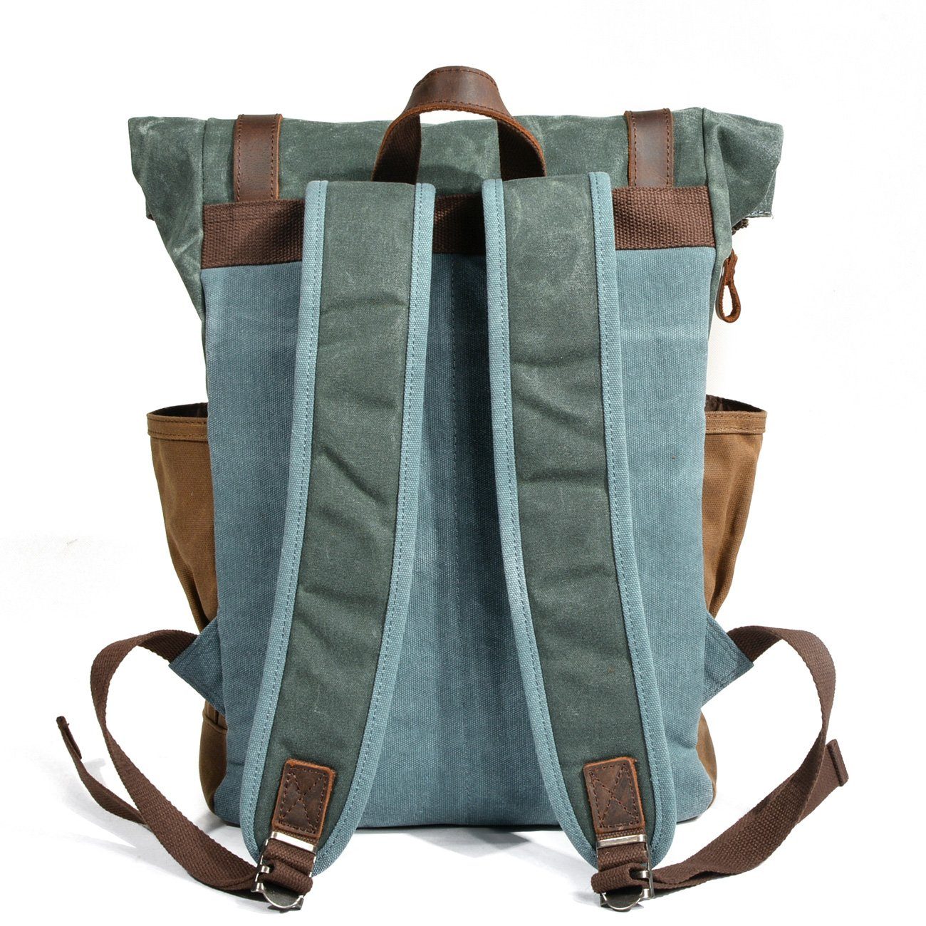 Heidi-Mode | Canvas Rolltop Rucksack - Lundastyle - Nachhaltig und Stilvoll für Abenteurer - Image 2