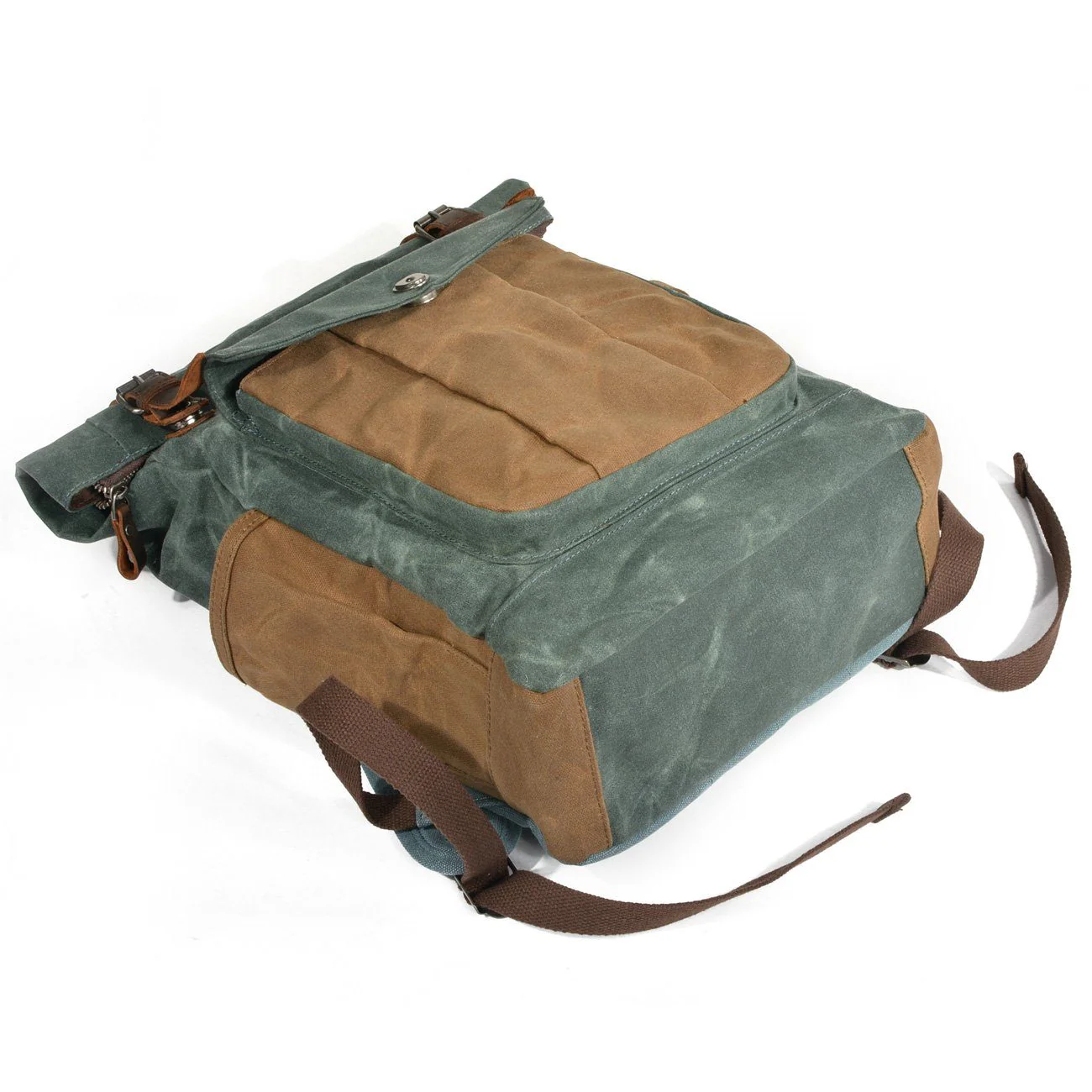 Heidi-Mode | Canvas Rolltop Rucksack - Lundastyle - Nachhaltig und Stilvoll für Abenteurer - Image 3
