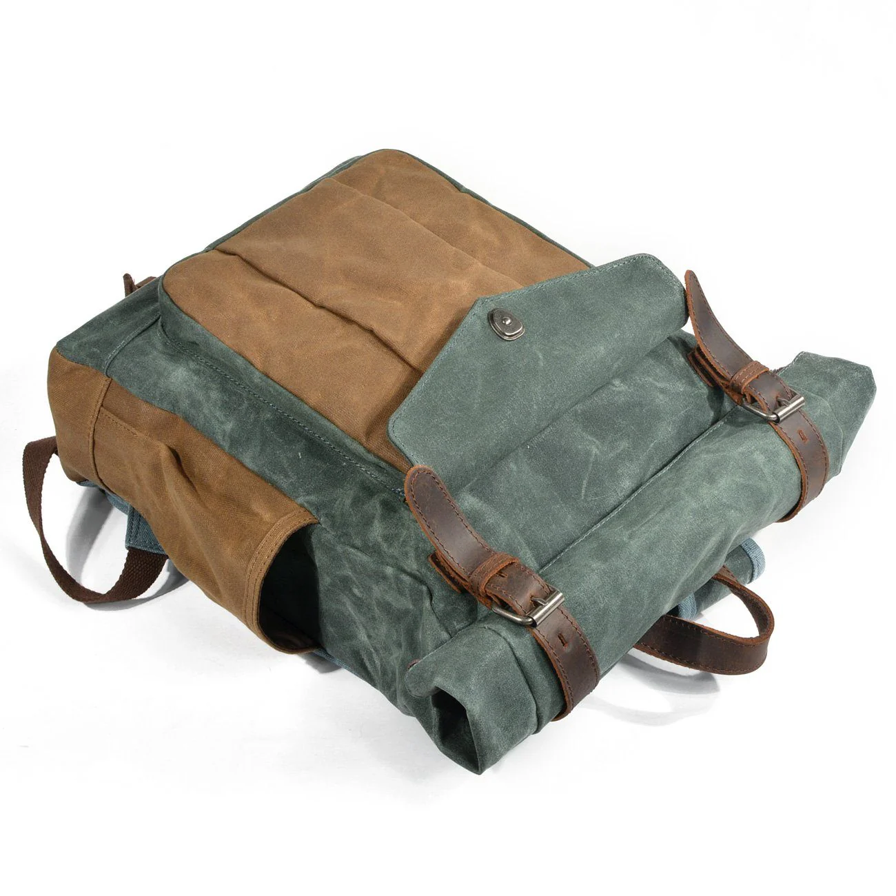 Heidi-Mode | Canvas Rolltop Rucksack - Lundastyle - Nachhaltig und Stilvoll für Abenteurer - Image 4