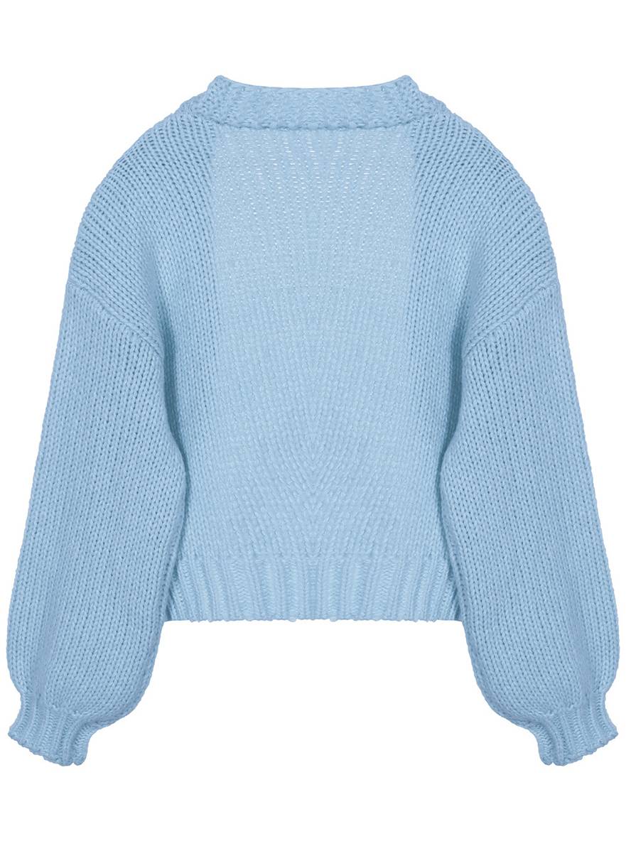 Heidi-Mode | Cardigan Aus Grobstrick Einfarbig mit Abfallenden Schultern Langarm Damen Elegant Lässig Weit Oversized Blouson - Image 5