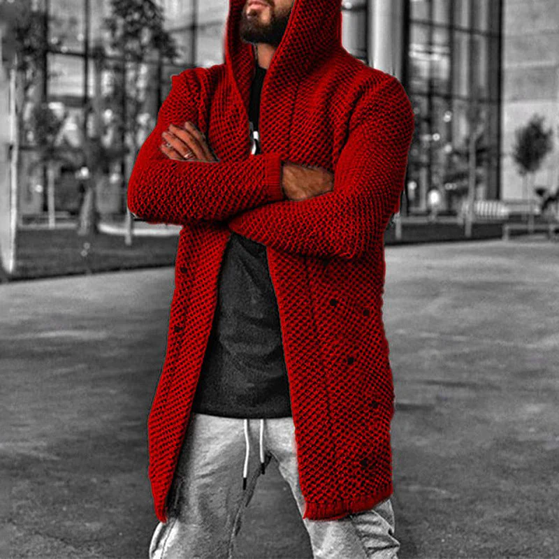 Heidi-Mode | Strickjacke mit Kapuze für Männer - Image 3