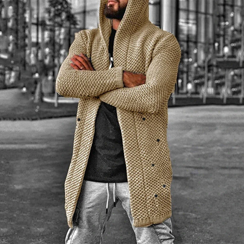 Heidi-Mode | Strickjacke mit Kapuze für Männer - Image 6