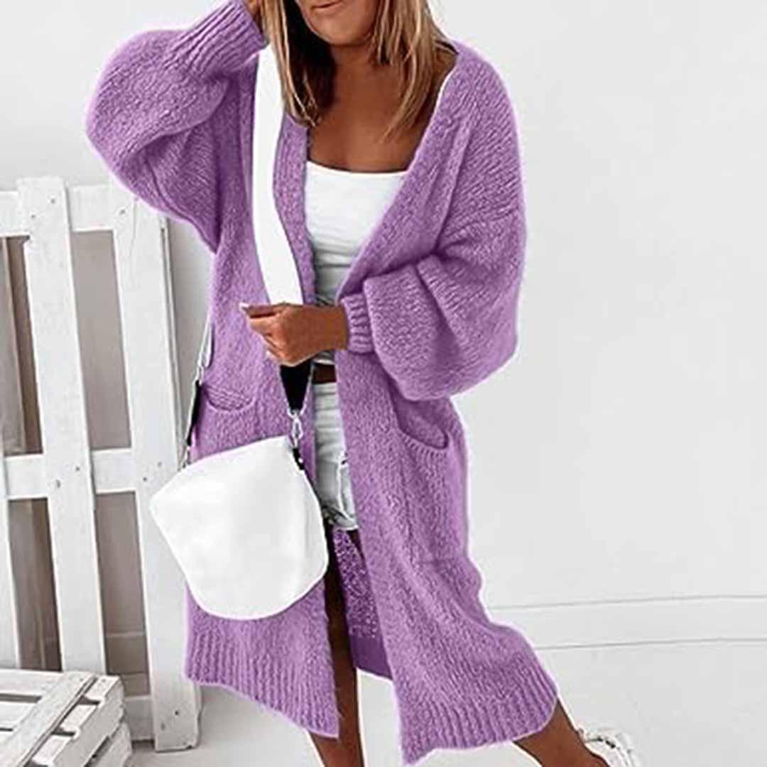 Heidi-Mode | Cardigan Comfy Lange Damen Cardigan - Image 3