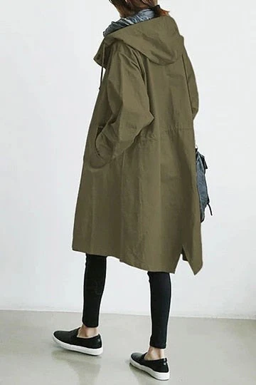 Heidi-Mode | Cashmere Damenmode Hipper Trenchcoat In Übergröße - Image 2