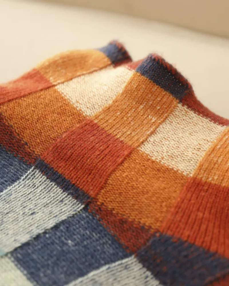 Heidi-Mode | Kaschmere Luxe Patchwork Rollkragenpullover - Image 3