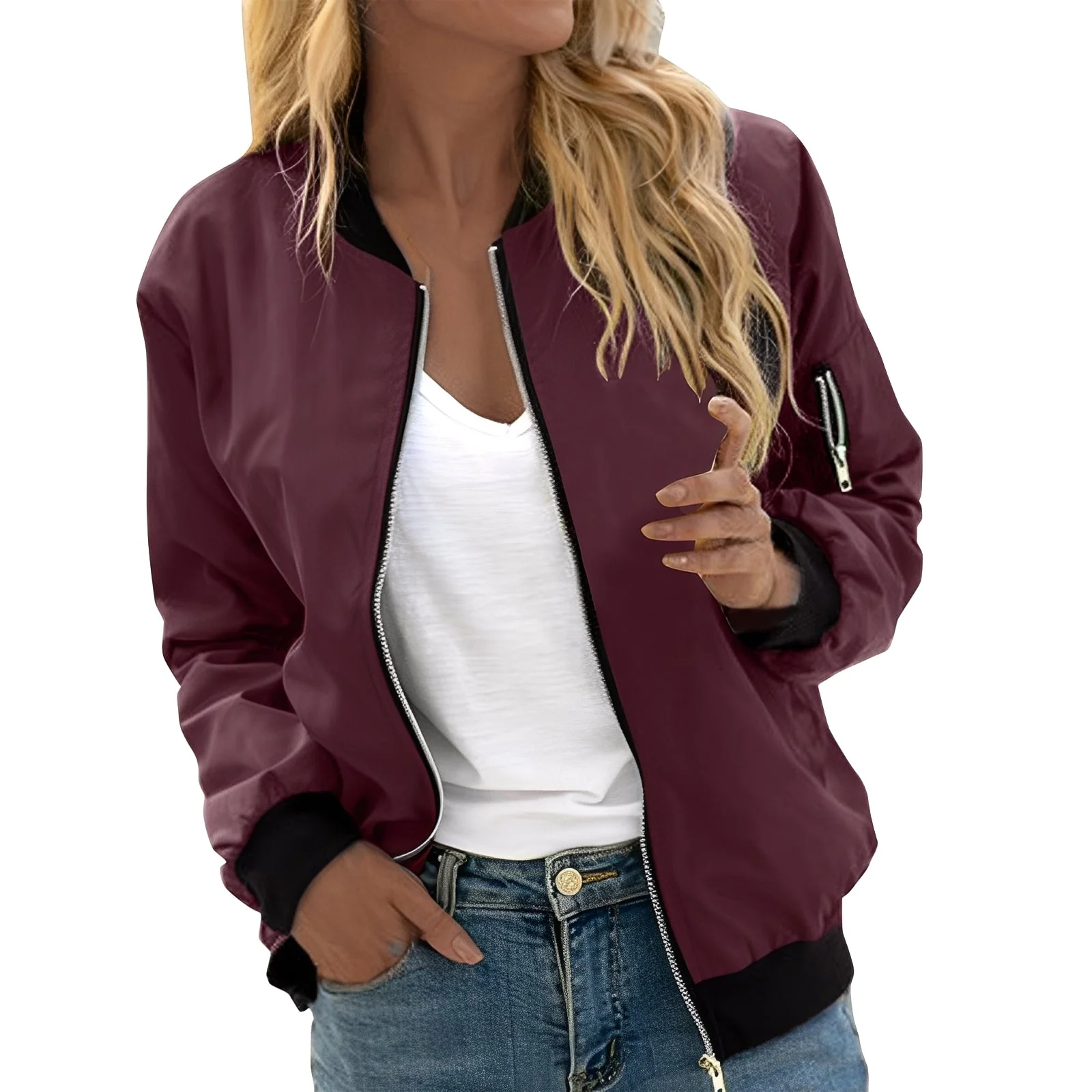 Heidi-Mode | Lässige Bomberjacke im Retro-Stil für Frauen - Image 2