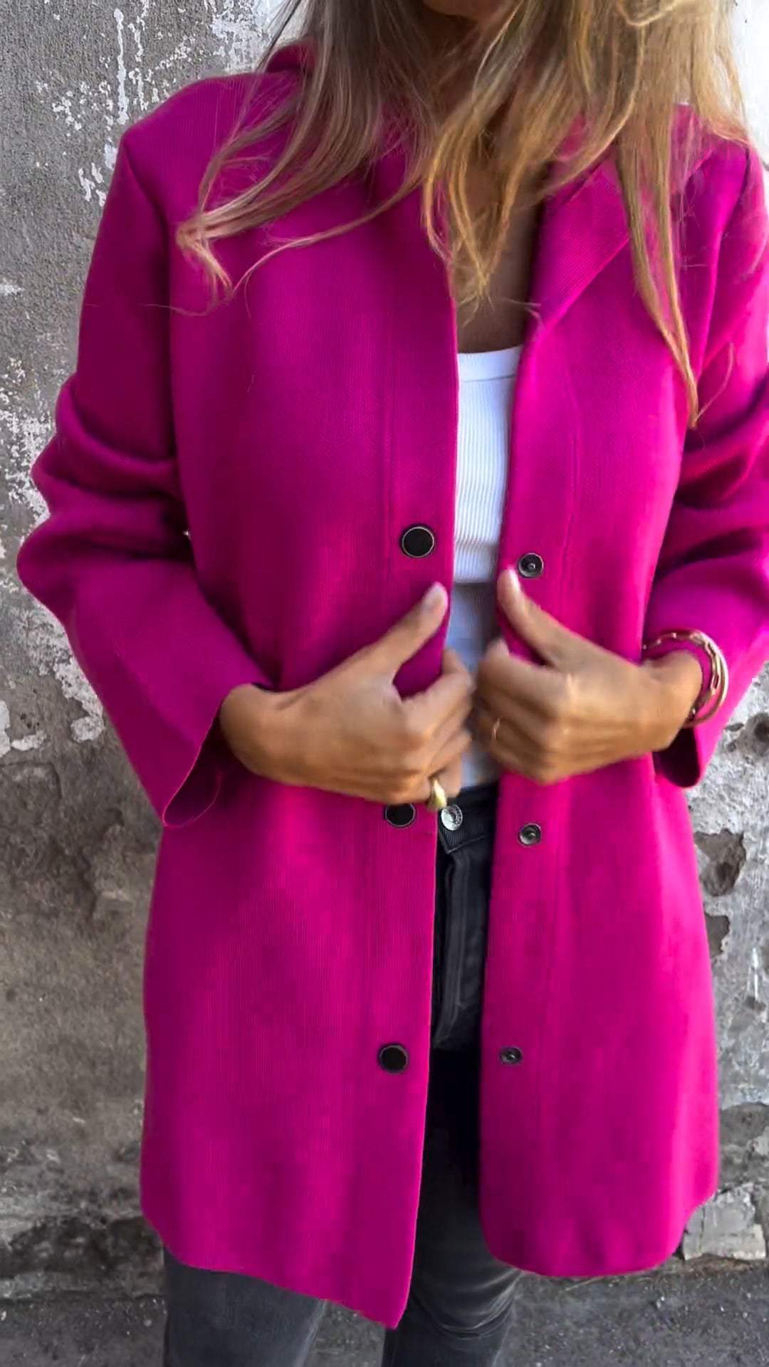 Heidi-Mode | Lässige Einreiher Blazer mit Kapuze - Image 9