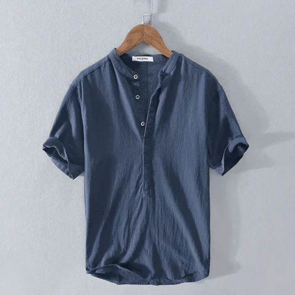 Heidi-Mode | Casual Henley T Shirt mit Knopfleiste und Kurzarm - Image 2