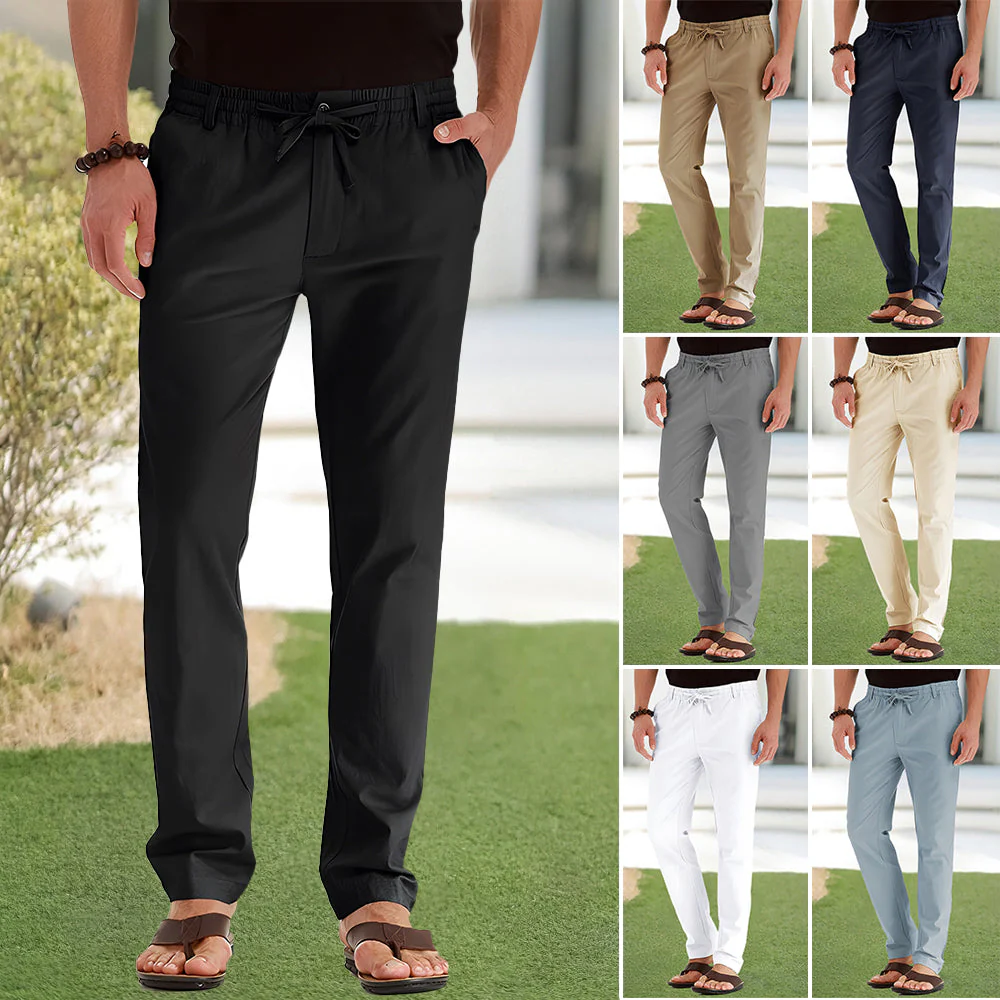 Heidi-Mode | Casual-Herrenhose Aus Baumwolle mit Elastischem Bund - Image 4