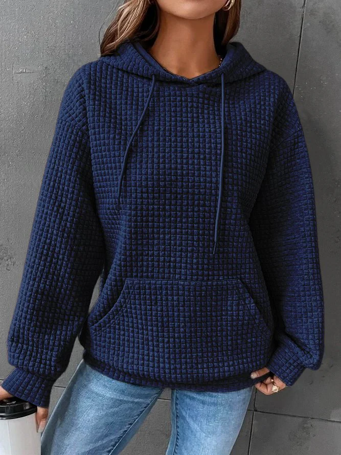 Heidi-Mode | Casual Hoodie Einfarbig für Damen - Image 3