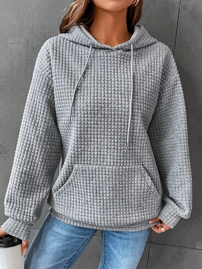 Heidi-Mode | Casual Hoodie Einfarbig für Damen - Image 4