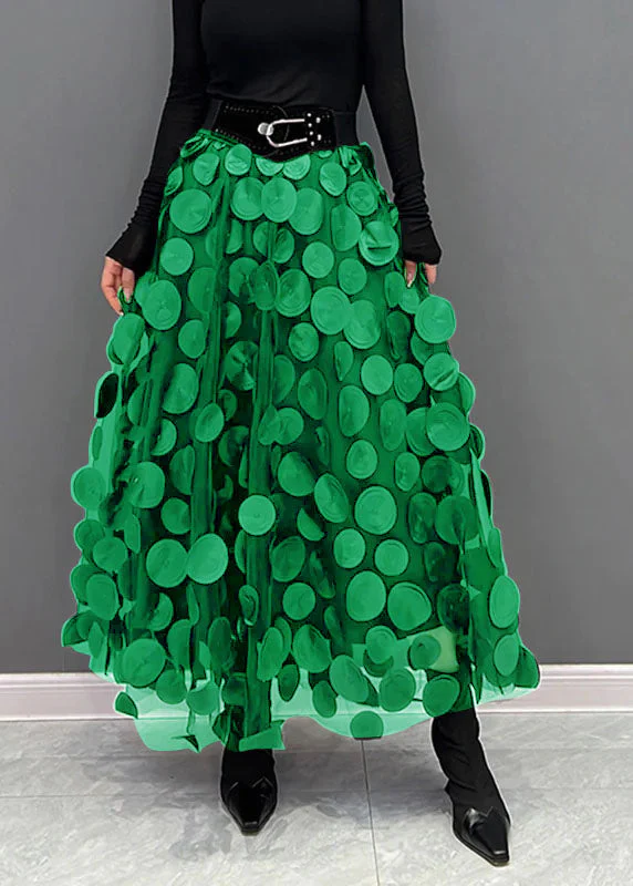 Damen Rock Aus Tüll & Polka-Dot-Material mit Patchwork-Design & Schickem Look Heidi-Mode - Image 12