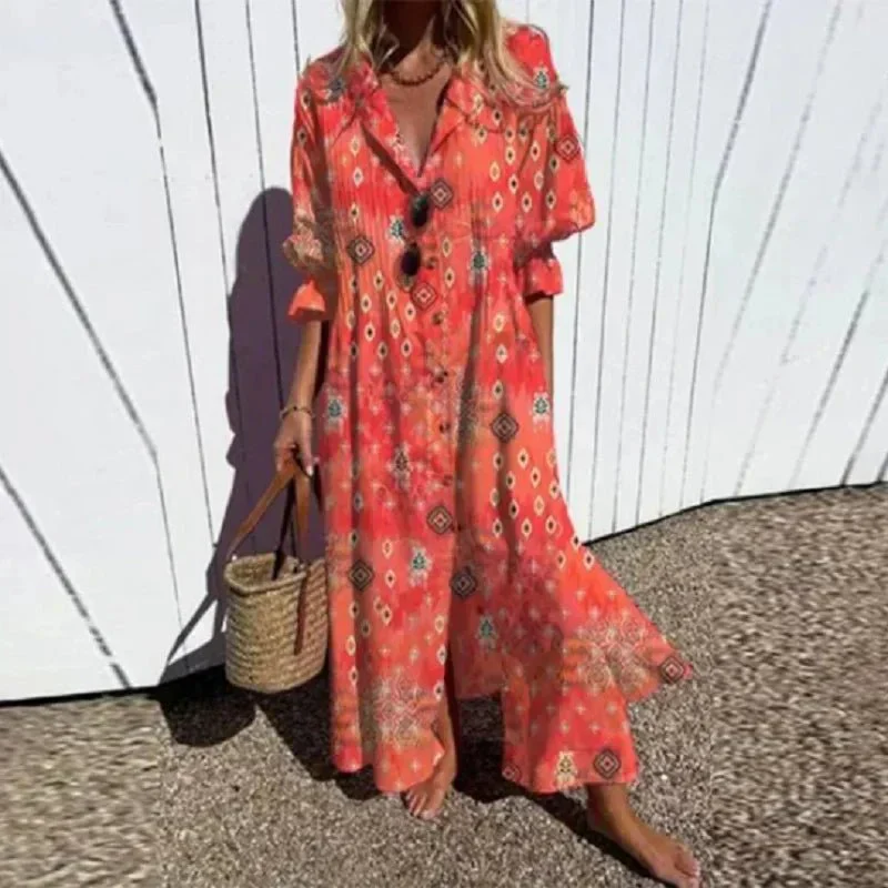 Heidi-Mode | Klassisches Boho Maxi Kleid - Image 5