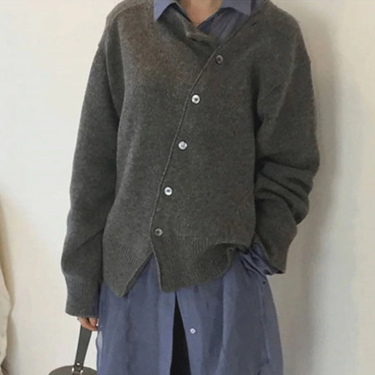 Heidi-Mode | Bequemer Damenpullover Aus Kaschmir mit Knöpfen - Image 3