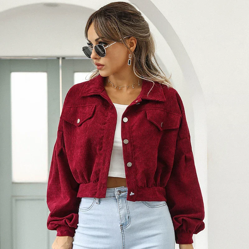 Heidi-Mode | Cordjacke für Damen Lässig - Image 6