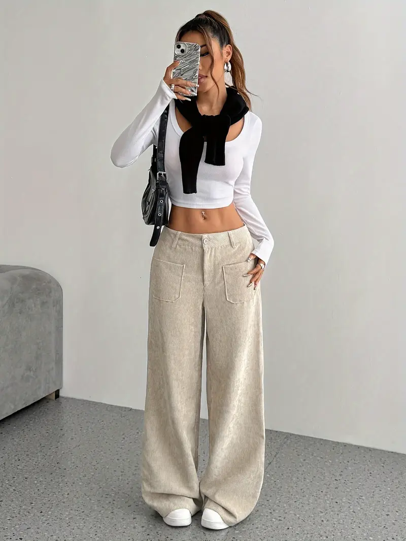 Heidi-Mode | Cordhose mit Weitem Bein für Frauen - Image 2