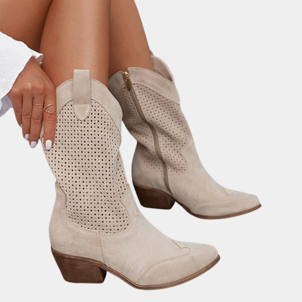 Heidi-Mode | Cowboystil Orthopädische Stiefel für Frauen Komfortabel & Modisch - Image 2