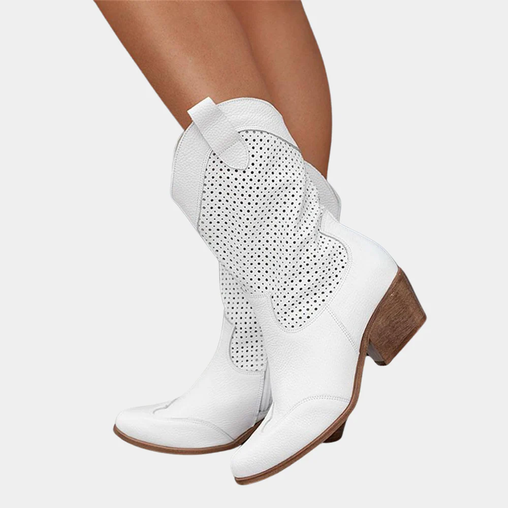 Heidi-Mode | Cowboystil Orthopädische Stiefel für Frauen Komfortabel & Modisch - Image 4