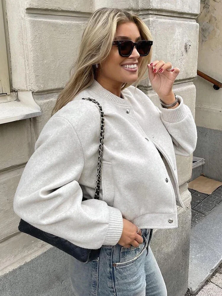 Heidi-Mode | Cropped Bomberjacke