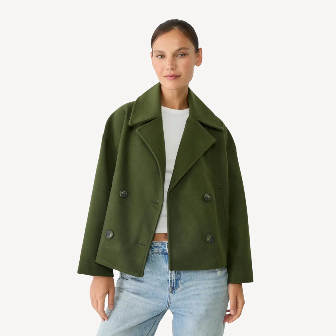 Heidi-Mode | Kürzerer Woll-Peacoat für Frauen - Image 3