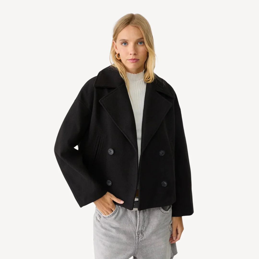 Heidi-Mode | Kürzerer Woll-Peacoat für Frauen - Image 4